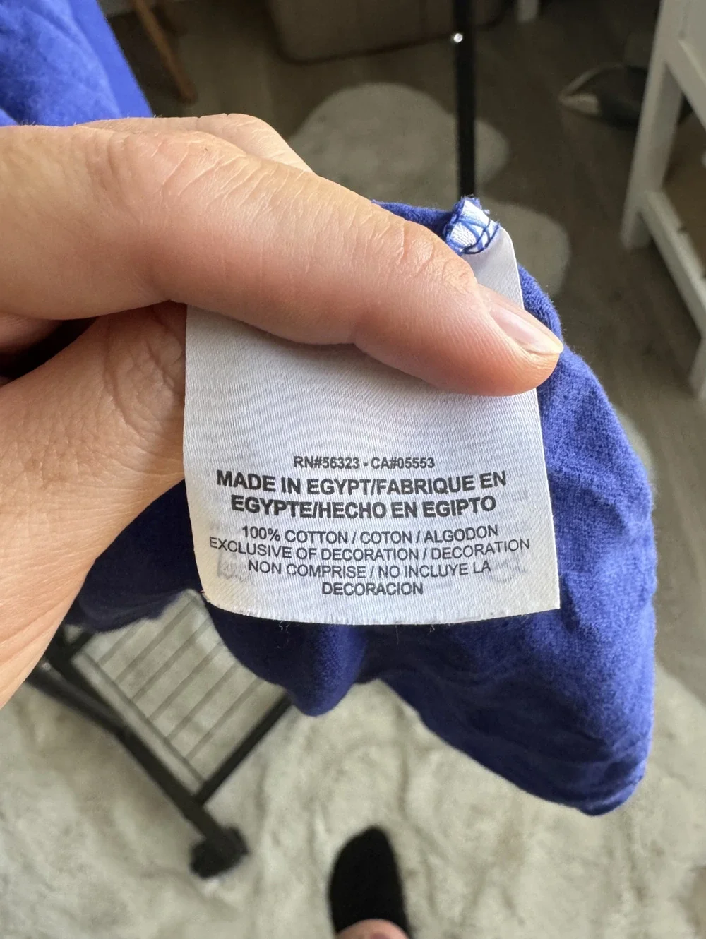 Nike Men's Blue Athletic Cut Tank Top Size Large, 100% Cotton, Very Good